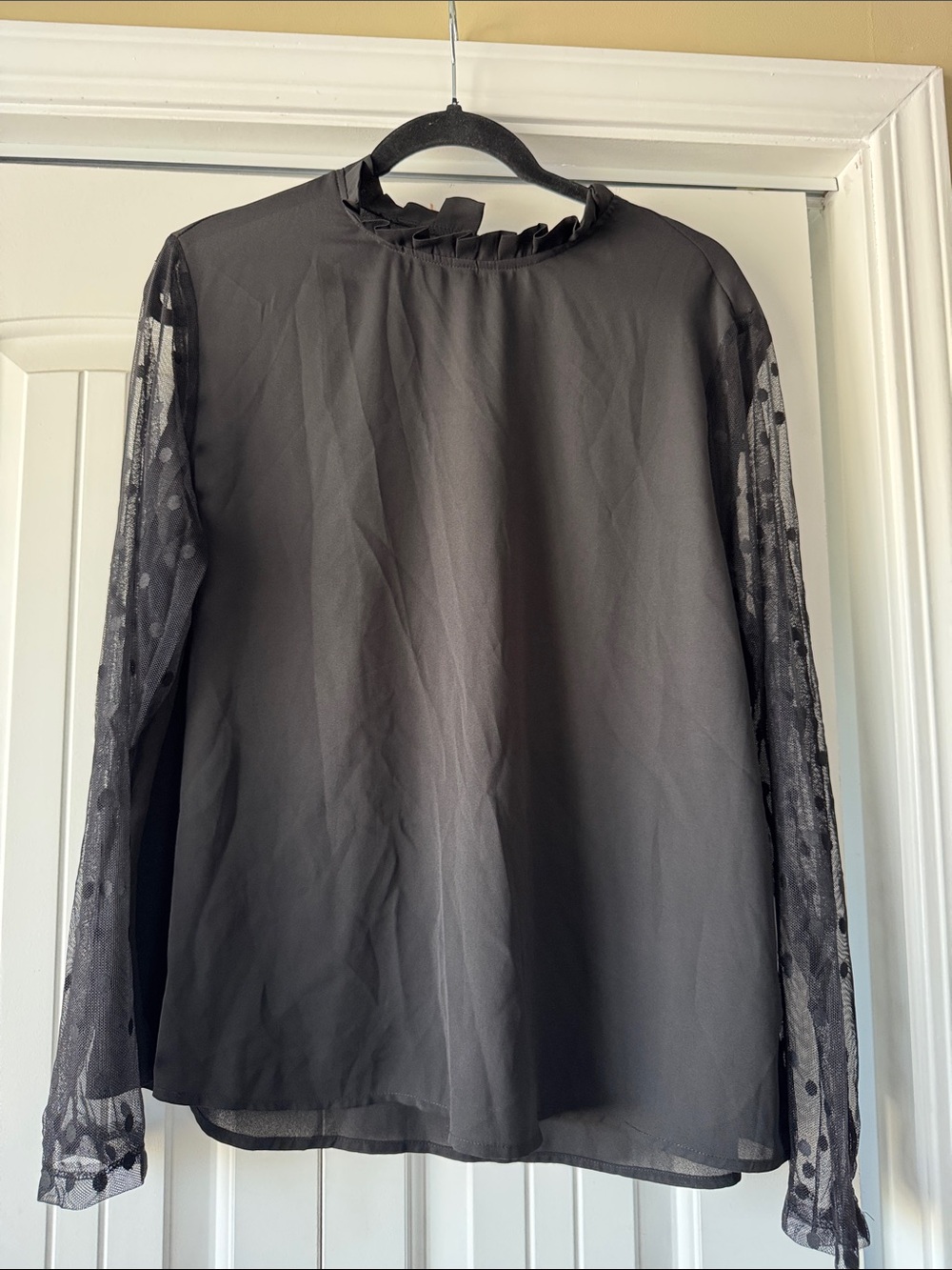 SHEIN Black Textured Top